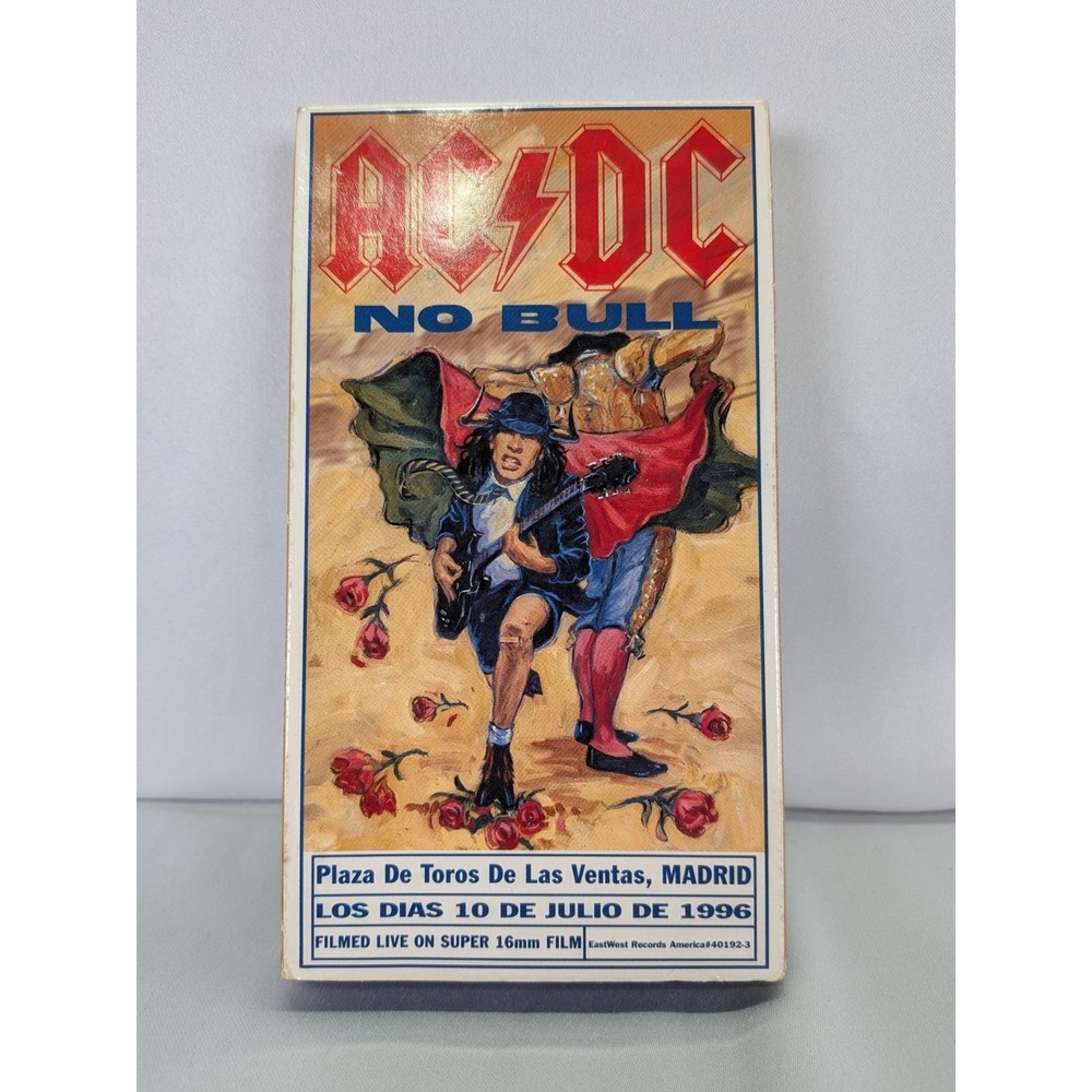 AC/DC  No Bull VHS hi-fi Tape Live Concert Plaza De Toros‎ Madrid 1996 Hard Rock